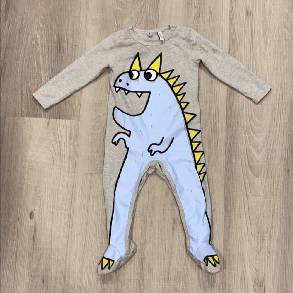 Stella McCartney Kids Dinosaur Footie